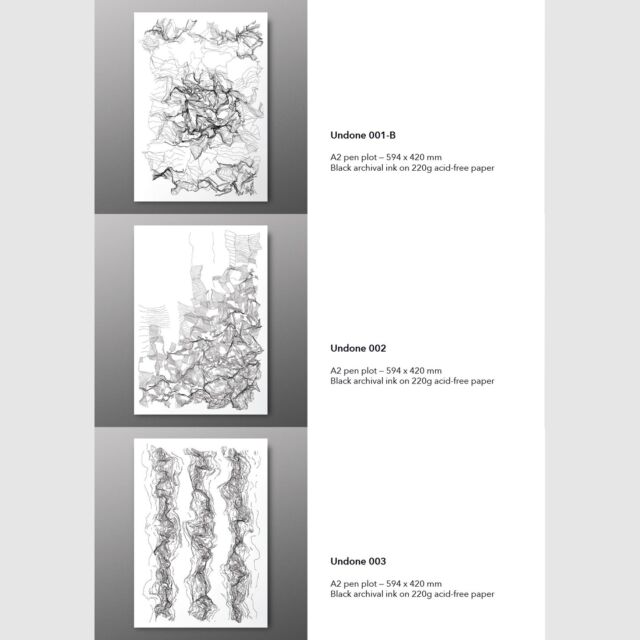 Third and final part of the catalog for my "Intersection" expo, showcasing my plotted artworks.
.
.
#plottertwitter #NFTCommunity #geometric #intersection #subdivision #nftart #cryptoart #generativeart #genartclub #generativedesign #codeart #processing #p5js #creativecodeart #artxcode #blackandwhite #monochrome #artprint #graphicart #inkdrawing #pen #ink #penplotter #axidraw