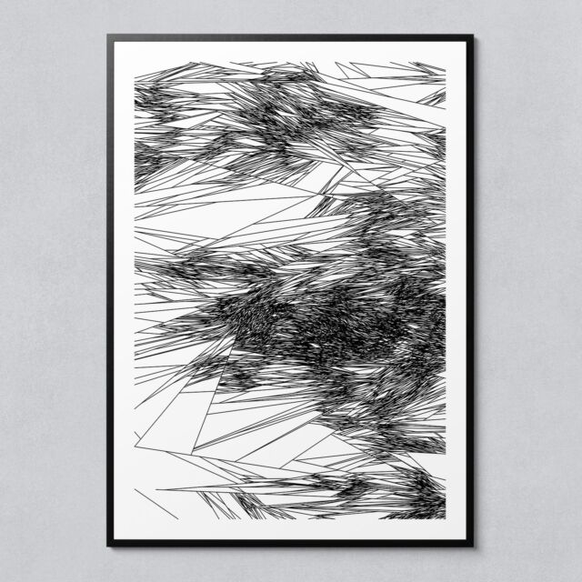 Plotted Works 230516-001
.
This artwork is the carefully crafted and selected output of a generative algorithm. This pen plot is made using black archival ink on A2 (420mm x 594mm - 16.5 x 23.4 inches) 220gsm white acid-free paper. Swipe for detail shots.
👉 Available in the shop - link in bio.
.
.
#genartclub #generativeart #generative #genart #creativecoding #creativecodeart #codeart #algorithmicart #generativedesign #penplotter #linedrawing #artonpaper